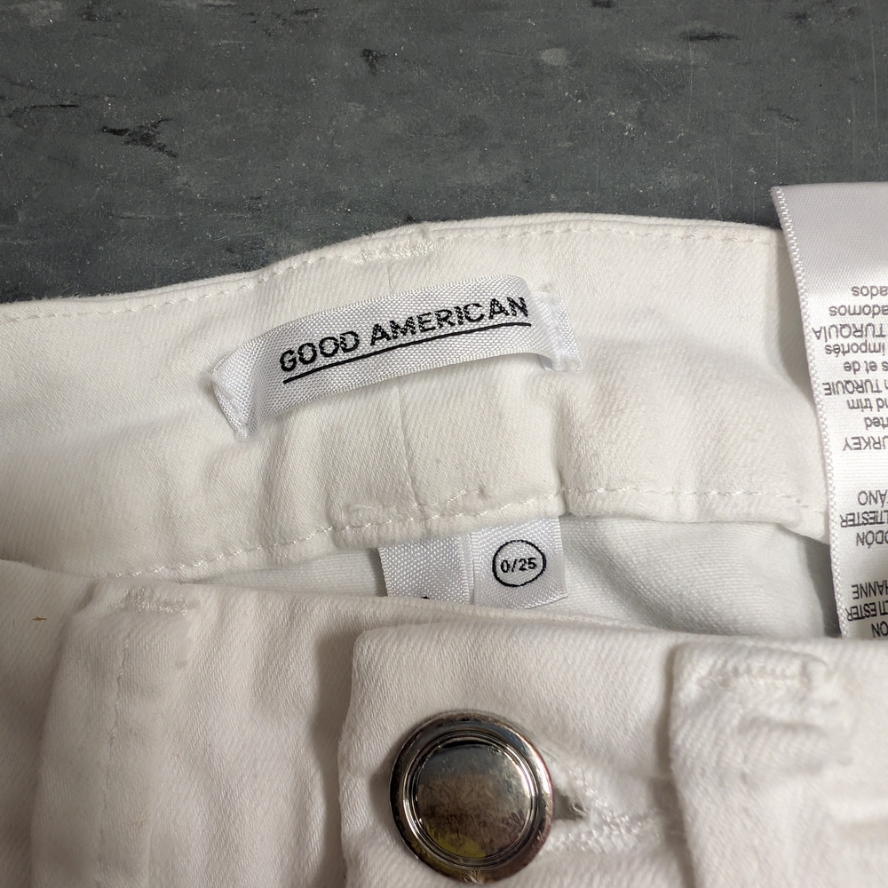 Good American Women's Crisp White Skinny Jeans - Picture 3 of 10